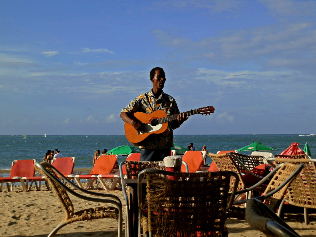 El cantante de la playa