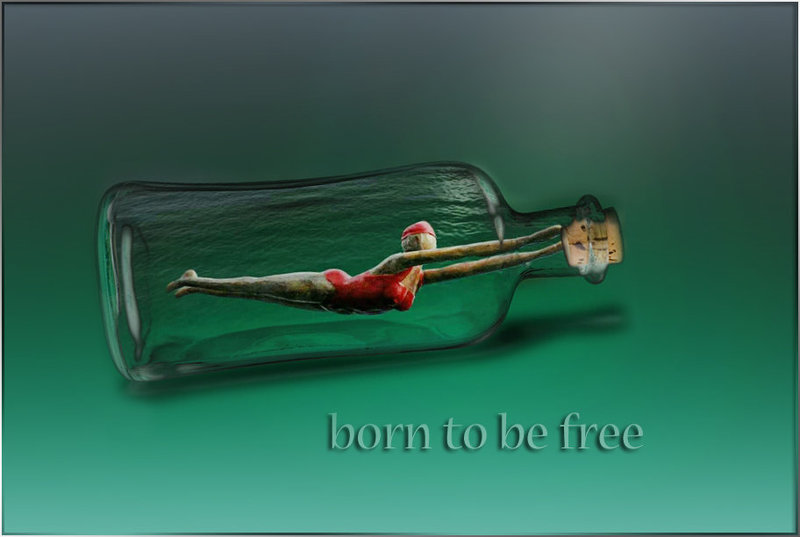 swimming in a bottle (chiche)