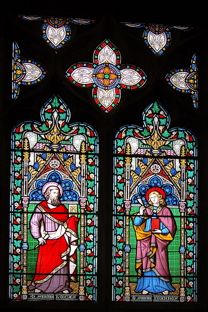 Stained Glass, St Michael and All Angel's Church, Hathersage, Derbyshire