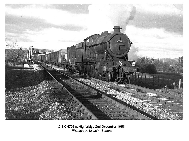 Ex-G.W.R. 2-8-0 4705 at Highbridge 2 12 61