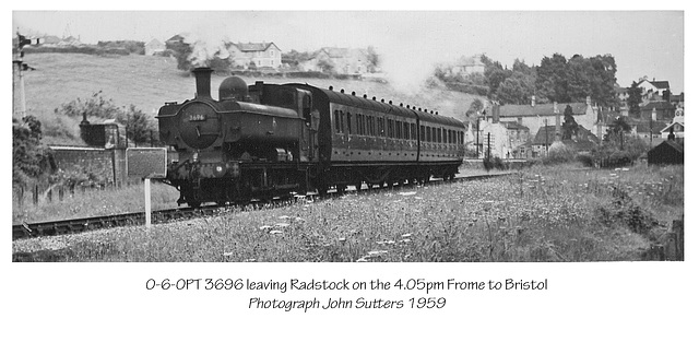 Radstock - 0-6-0PT 3696 - 1959