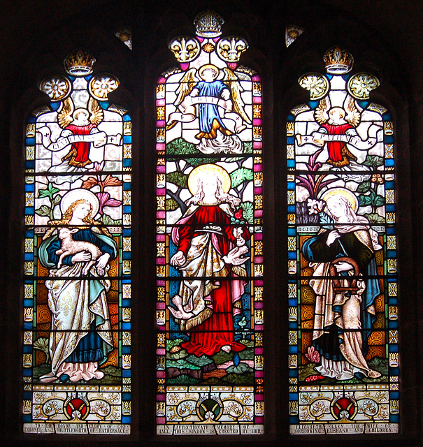 Stained Glass, St Michael and All Angel's Church, Hathersage, Derbyshire