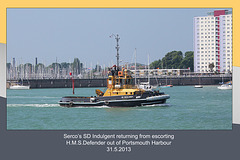 SD Indulgent - Portsmouth Harbour - 31.5.2013