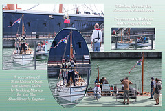 Filming on the 'Alexandra Shackleton' at Portsmouth on 22.8.2012