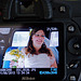 Bride in a Taxi in a Screen in a Camera