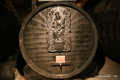 Intricately carved Wine Butt in the Esterhazy Palace Wine Cellars