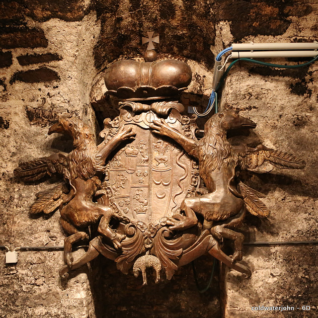 Some superb wood carving in the Esterhazy Palace Wine Cellars