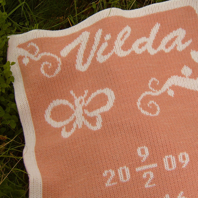 Vilda's blanket, detail