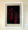 Wall hanging RockArt "Hunters"