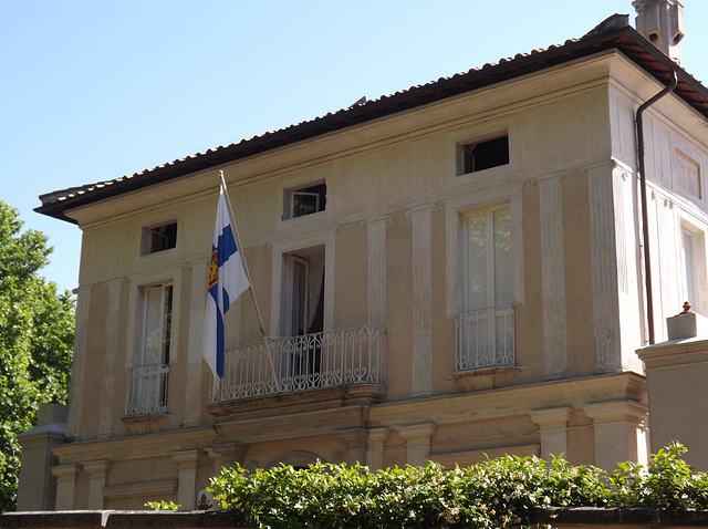 Detail of the Finnish Institute in Rome, June 2012