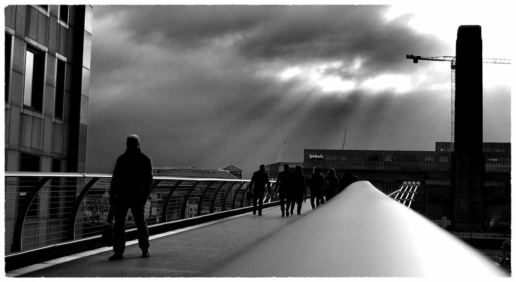 Crossing the bridge