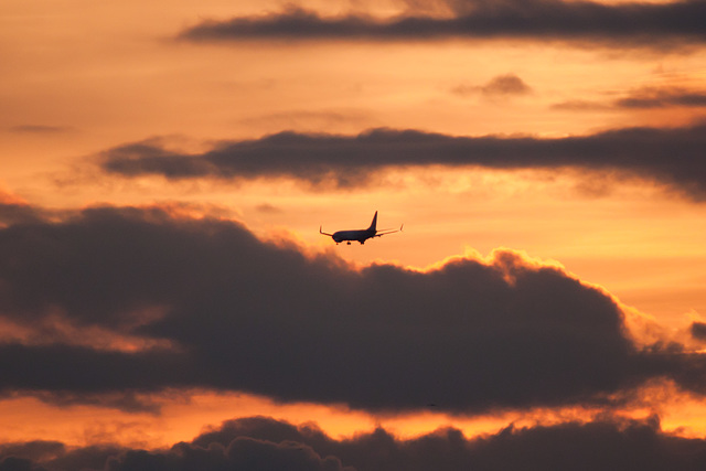 Sunset landing