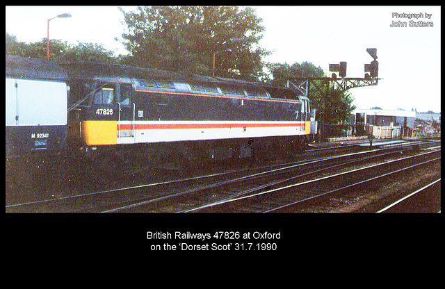 47826 at Oxford on 31.7.1990