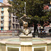 Triton Fountain in Piazza Cavour in Naples, July 2012