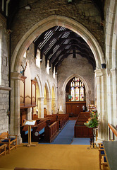 Nave of Hathersage Church, Derbyshire From the Chancel