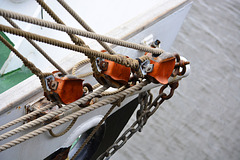 Ropes and rigging on the Tall Ship Stavros S Niarchos