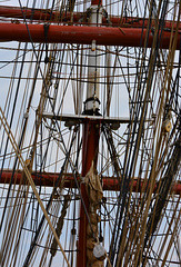 Ropes and rigging on the Tall Ship Stavros S Niarchos