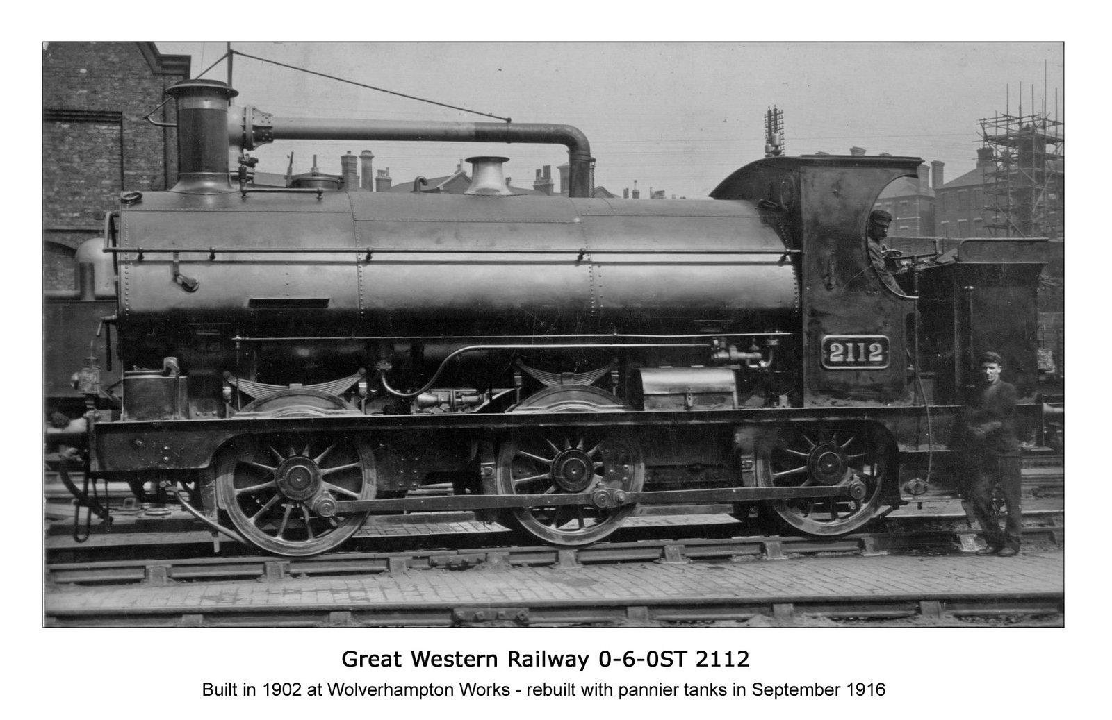 GWR 0-6-0ST 2112  - LPC postcard