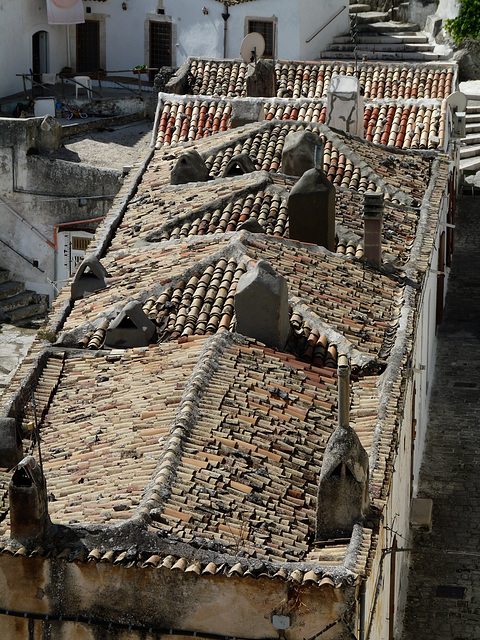 Monte Sant'Angelo- Roofs and Chimneys