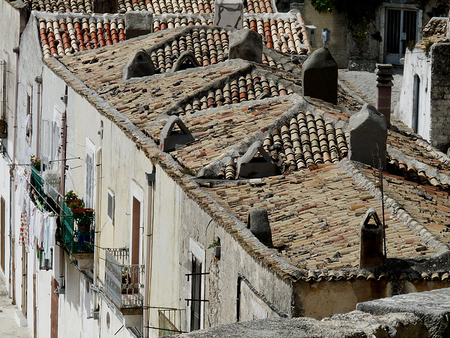 Monte Sant'Angelo- Old Houses from the Belvedere