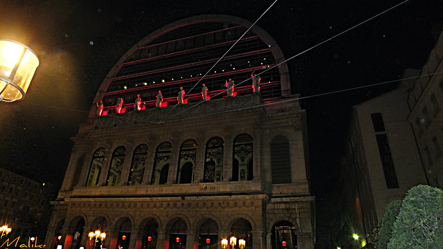 Opéra de Lyon la nuit