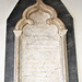 Memorial, Saint Mary Magdalene's Church Clitheroe, Lancashire