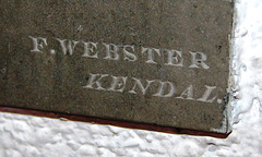 Memorial to James Thomson FRS, Saint Mary Magdalene's Church Clitheroe, Lancashire