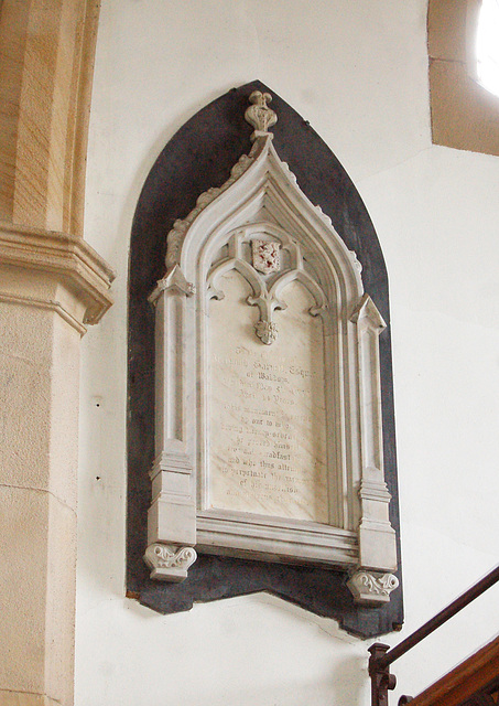 Memorial, Saint Mary Magdalene's Church Clitheroe, Lancashire