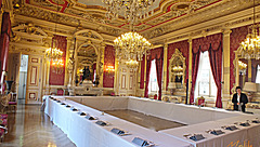 C'est bien prêt pour le dîner..La délégation va savourer.