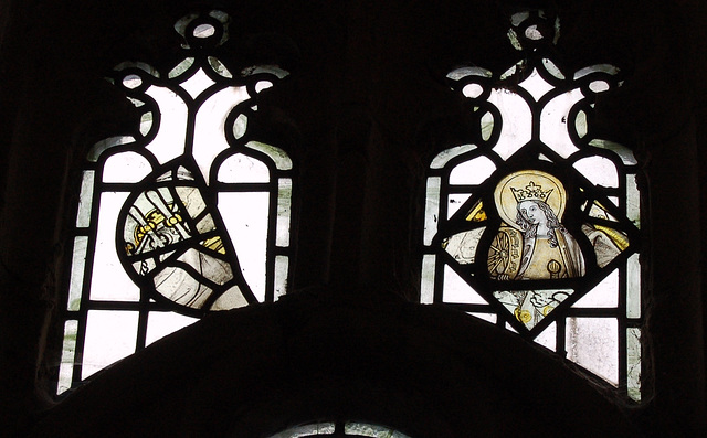 Detail of window in south aisle, Saint Mary Magdalene's Church Clitheroe, Lancashire