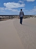 walking on the edge of the dune