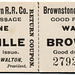 Brownstone and Middletown Railroad Company Ticket