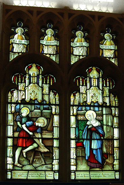 Veevers Memorial Window, Saint Mary Magdalene's Church Clitheroe, Lancashire