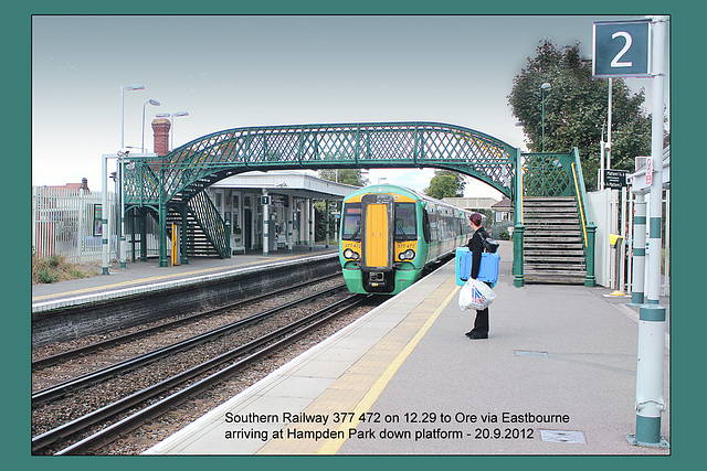 Southern Railway - 377 472 at Hampden Park - 20.9.2012