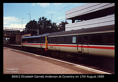 86412 Elizabeth Garrett Anderson at Coventry on 17.8.1989