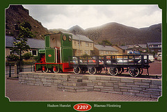 Trefor Quarry NG Hudson Hunslet 2207 Blaenau Ffestiniog 1992 rear view