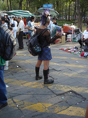 Punk chica in Mexico city.