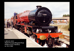 London Midland & Scottish Railway 4-6-2 46203 at Hereford -18.3.1995