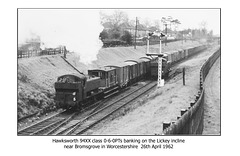 94XX 0-6-0PTs banking on the Lickey Incline - 26.4.1962