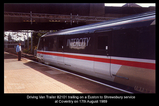 DVT 82101 at Coventry on 17th August 1989