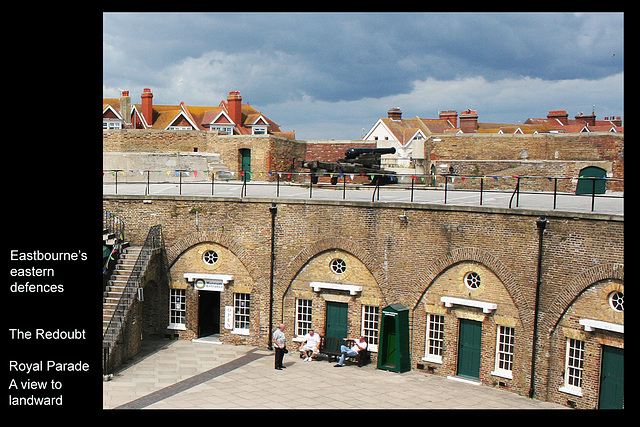 The Redoubt - Eastbourne - view to landward - 18.8.2010