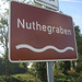 Hinweisschild - Nuthegraben