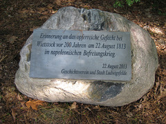 Gedenkstein "1813" bei Wietstock