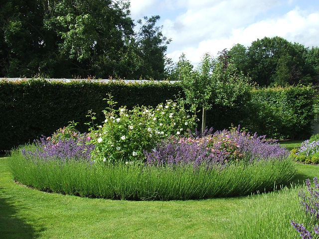 Circular bed at Scampston Hall