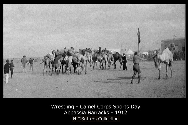 Camel Corps Sports Wrestling 1912 H T Sutters Collection