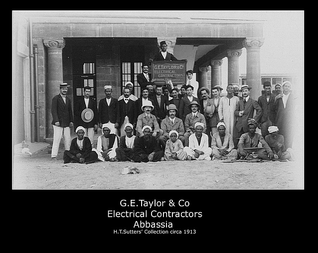 GE Taylor Company group photo H T Sutters Collection circa 1913