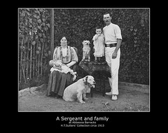 Sergeant & family H T Sutters Collection circa 1913