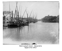 Mahmudieh Canal Alexandria c1913