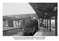 BR class 5 2-6-0 44913 at Chester on  30.7.1966