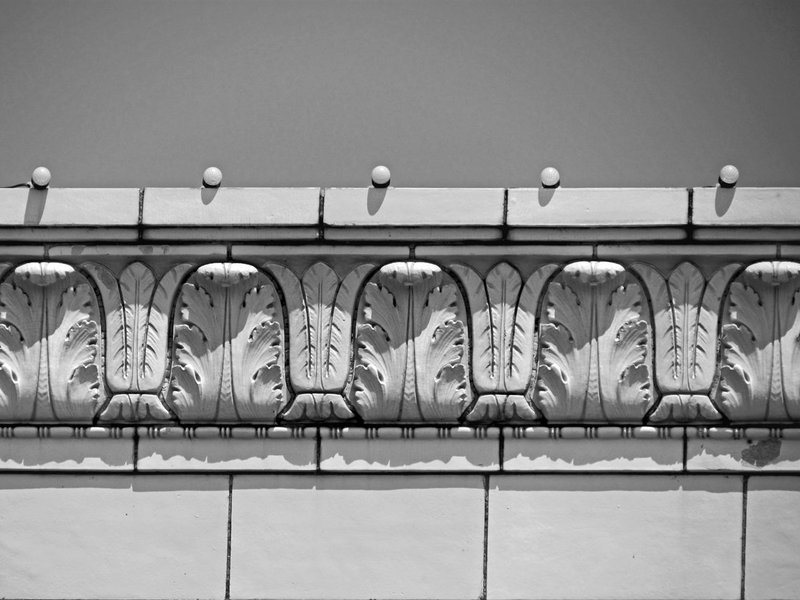 Acanthus Leaves in Black and White